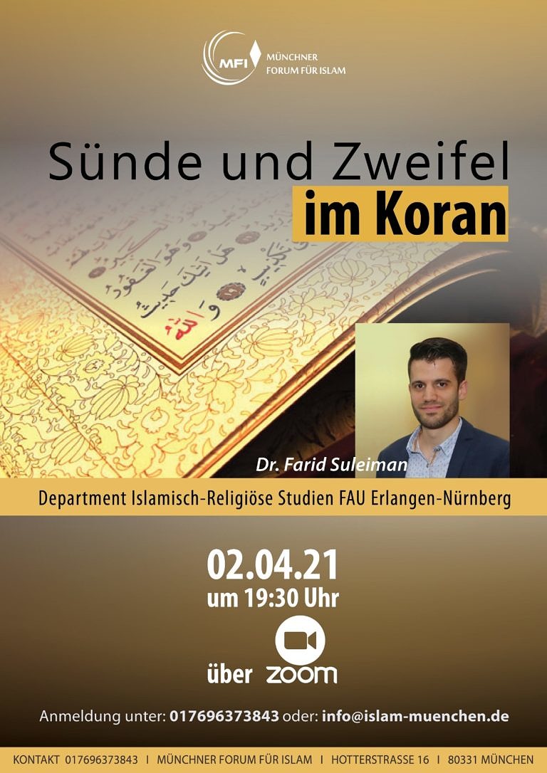 Vortrag über Sünde und Zweifel im Koran – Dr. Farid Suleiman