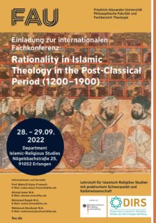 Zum Artikel "Internationale Fachkonferenz – Rationalität in der islamischen Theologie: Die postklassische Periode (1200-1900)"