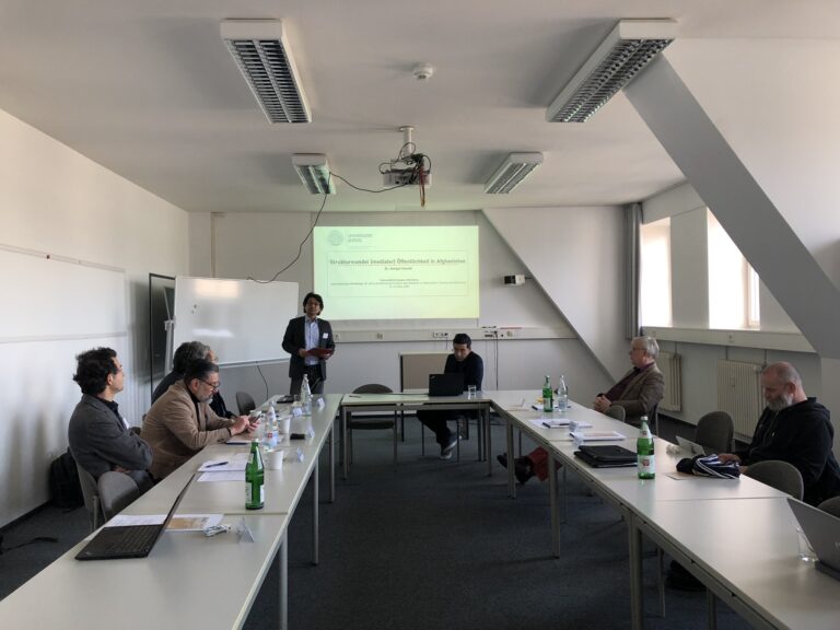 Impressionen vom Workshop: „20 Jahre Westen in Afghanistan: Träume und Albträume“.