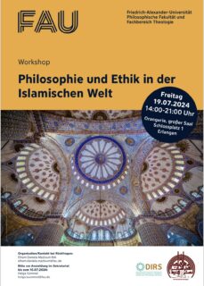 Zum Artikel "Workshop: Philosophie und Ethik in der Islamischen Welt am 19.07.24 – Anmeldung weiterhin möglich!"